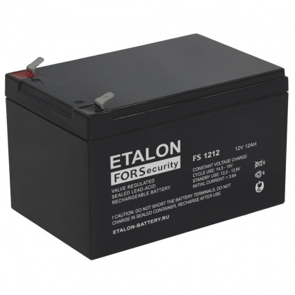 Купить аккумулятор etalon fors 1212 12в 12 а∙ч