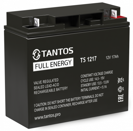 Купить аккумулятор tantos ts 1217 12в 17 а∙ч