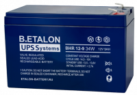 Изображение аккумулятор etalon bhr 12-9 34w 12в 9 а∙ч