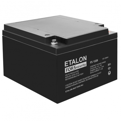 Купить аккумулятор etalon fors 1226 12в 26 а∙ч