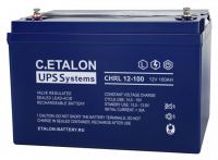 Изображение аккумулятор etalon chrl 12-100 12в 100 а∙ч