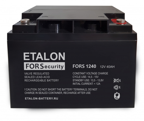 Купить аккумулятор etalon fors 1240 12в 40 а∙ч