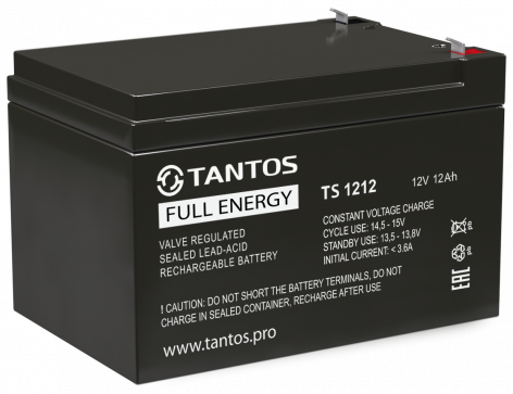 Купить аккумулятор tantos ts 1212 12в 12 а∙ч