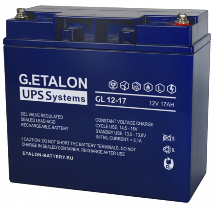 Купить аккумулятор etalon gl 12-17 12в 17 а∙ч